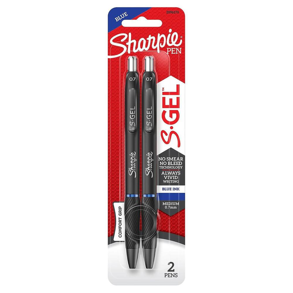 Lot of 3 Packs Sharpie S-Gel Pen 0.7mm Medium 2 Count (6 Total)